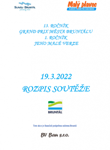 13. ROČNÍK GRAND PRIX MĚSTA BRUNTÁLU